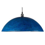 Sandia Azul XL - kupferblaue Deckenleuchte