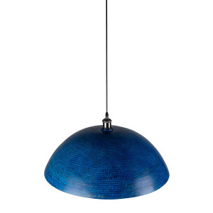 Sandia Azul XL - kupferblaue Deckenleuchte