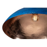 Sandia Azul XL - kupferblaue Deckenleuchte