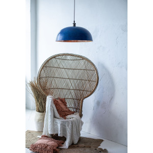 Sandia Azul - Kupferlampe aus Mexiko blau