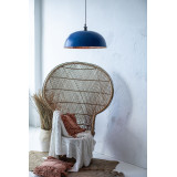 Sandia Azul - Kupferlampe aus Mexiko blau