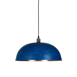 Sandia Azul - Kupferlampe aus Mexiko blau