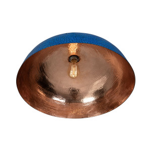 Sandia Azul - Kupferlampe aus Mexiko blau