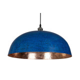 Sandia Azul - Kupferlampe aus Mexiko blau