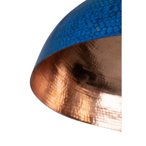 Sandia Azul - Kupferlampe aus Mexiko blau
