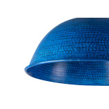 Taron - blaue Lampe aus geschmiedetem Kupfer