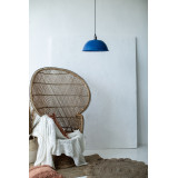 Taron - blaue Lampe aus geschmiedetem Kupfer