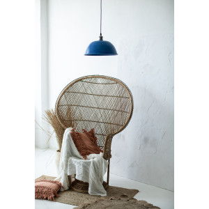 Taron - blaue Lampe aus geschmiedetem Kupfer