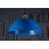 Taron - blaue Lampe aus geschmiedetem Kupfer