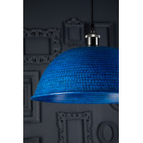 Taron - blaue Lampe aus geschmiedetem Kupfer