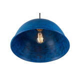 Nuez azul - blaue handgefertigte Lampe aus Mexiko - reines Kupfer