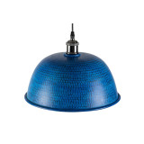 Nuez azul - blaue handgefertigte Lampe aus Mexiko - reines Kupfer