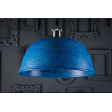 Nuez azul - blaue handgefertigte Lampe aus Mexiko - reines Kupfer