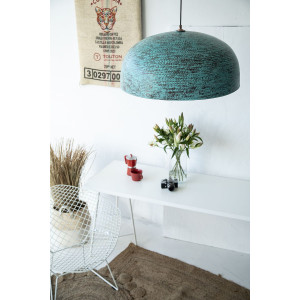 Sandia Verde XXL - Kupfer Pendelleuchte, Grün Kupfer Lampe