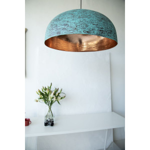 Sandia Verde XXL - Kupfer Pendelleuchte, Grün Kupfer Lampe