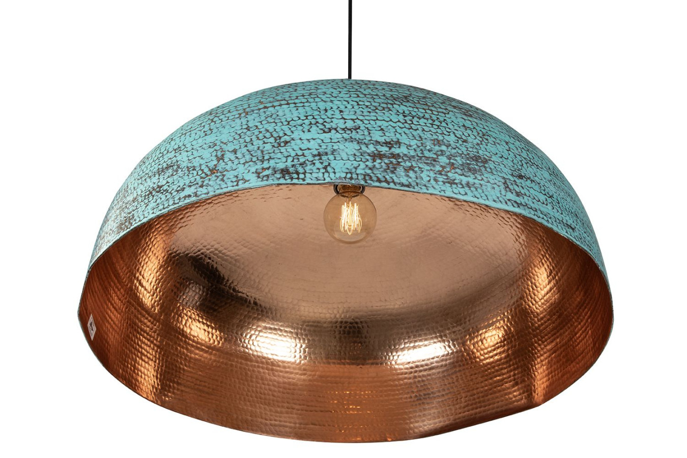 Sandia Verde XXL - Kupfer Pendelleuchte, Grün Kupfer Lampe