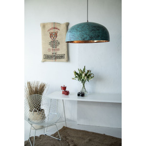Sandia Verde XXL - Kupfer Pendelleuchte, Grün Kupfer Lampe