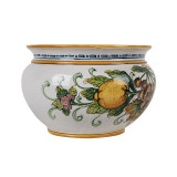 Italienischer Blumentopf aus Keramik - Vaso di limoni e uva S