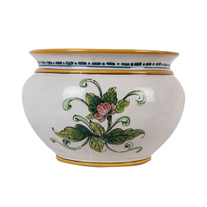 Italienischer Blumentopf aus Keramik - Vaso di limoni e uva S