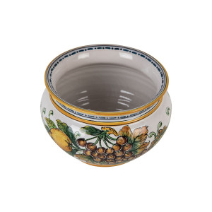 Italienischer Blumentopf aus Keramik - Vaso di limoni e uva S