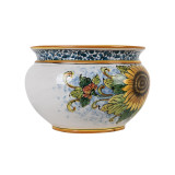 Blumentopf aus sizilianischer Keramik - Vaso di girasoli S