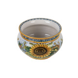 Blumentopf aus sizilianischer Keramik - Vaso di girasoli S