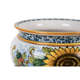 Blumentopf aus sizilianischer Keramik - Vaso di girasoli S
