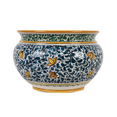 Handbemalter italienischer Blumentopf - Vaso fiori di limoni S