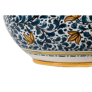 Handbemalter italienischer Blumentopf - Vaso fiori di limoni S