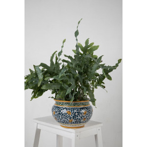 Handbemalter italienischer Blumentopf - Vaso fiori di limoni S