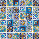 Armando - Patchwork Fliesen in gelb und blau - 15 Fliesen