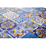 Armando - Patchwork Fliesen in gelb und blau - 15 Fliesen