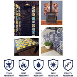 Armando - Patchwork Fliesen in gelb und blau - 15 Fliesen