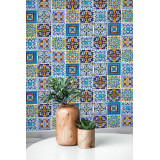 Armando - Patchwork Fliesen in gelb und blau - 15 Fliesen