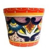 Mexikanischer kleiner Blumentopf - 11 cm