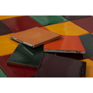 Borgoña - Patchwork aus einfarbigen Fliesen - 30 Stück