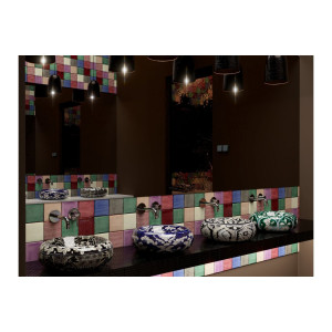 Ciruela - Keramikfliesen-Patchwork - 30 Stück