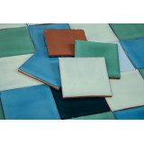 Azuta - Grünes und blaues Patchwork aus einfarbigen Fliesen - 30 Stück