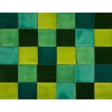 Verta - Grünes Patchwork aus einfarbigen Fliesen - 30 Stück