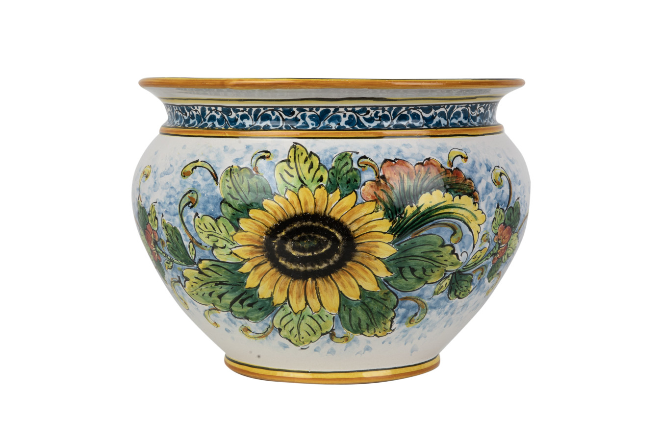 Vaso di girasoli M - Sizilianischer Keramiktopf
