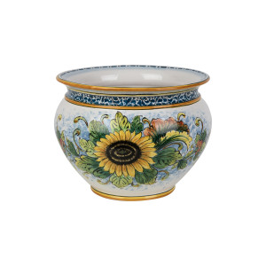 Vaso di girasoli M - Sizilianischer Keramiktopf