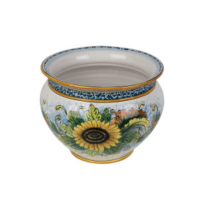 Vaso di girasoli M - Sizilianischer Keramiktopf