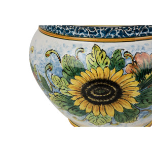 Vaso di girasoli M - Sizilianischer Keramiktopf