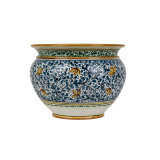 Vaso fiori di limoni M - handbemalter italienischer Blumentopf