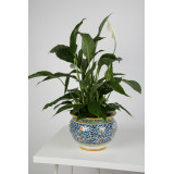 Vaso fiori di limoni M - handbemalter italienischer Blumentopf