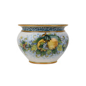 Vaso di limoni M - handgefertigter sizilianischer Topf