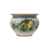 Vaso di limoni M - handgefertigter sizilianischer Topf