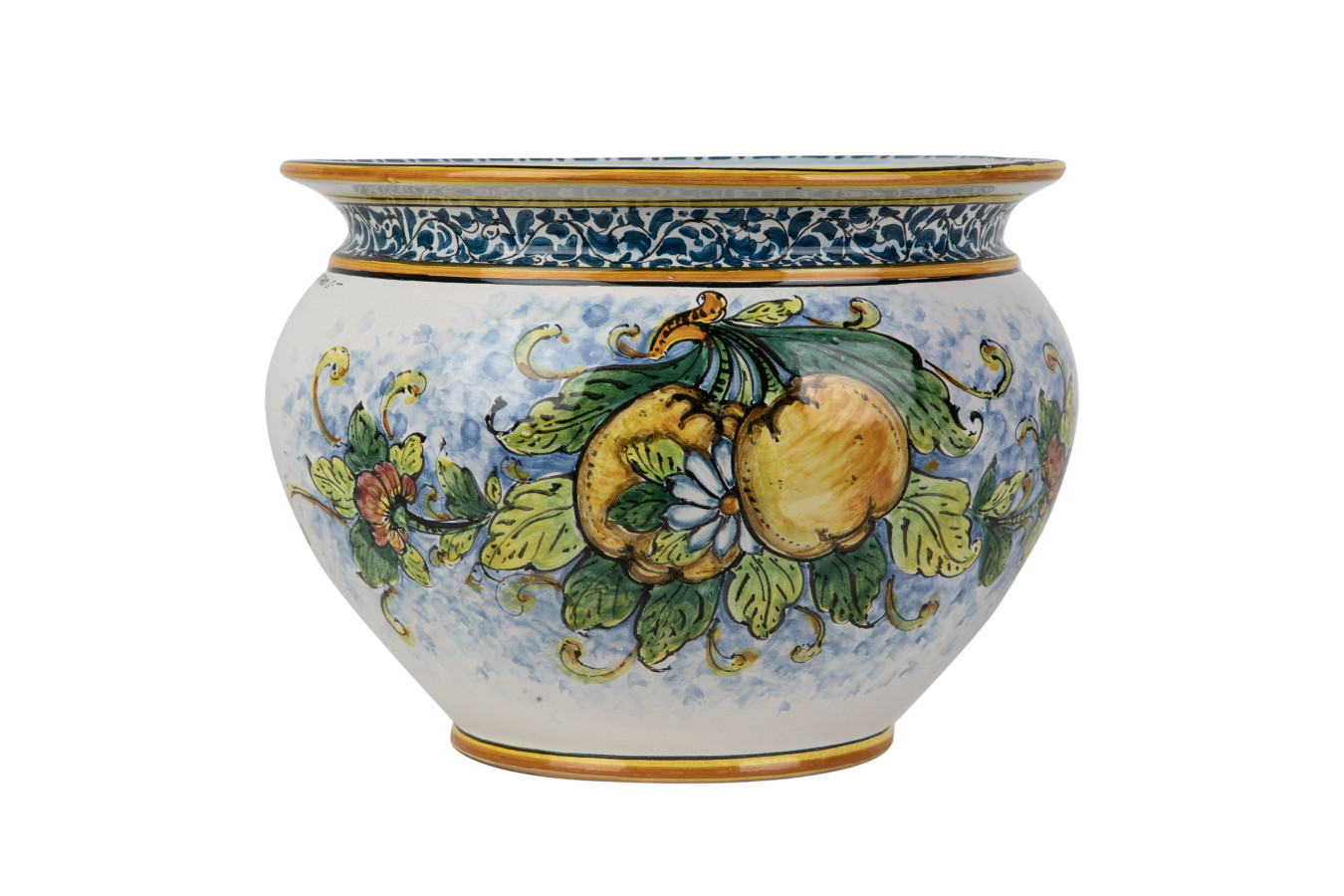 Vaso di limoni M - handgefertigter sizilianischer Topf