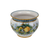 Vaso di limoni M - handgefertigter sizilianischer Topf