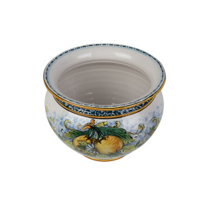 Vaso di limoni M - handgefertigter sizilianischer Topf
